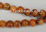 CLJ221 15.5 inches 8mm round dyed sesame jasper beads wholesale