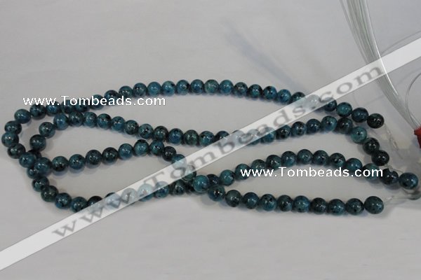 CLJ223 15.5 inches 8mm round dyed sesame jasper beads wholesale