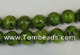 CLJ230 15.5 inches 10mm round dyed sesame jasper beads wholesale