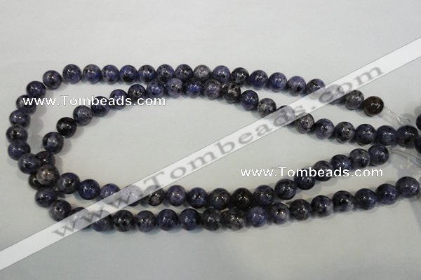 CLJ233 15.5 inches 10mm round dyed sesame jasper beads wholesale