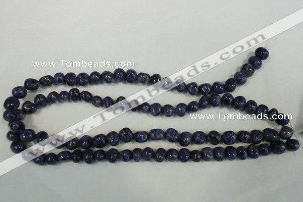 CLJ242 15.5 inches 10mm nuggets dyed sesame jasper beads wholesale