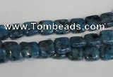 CLJ256 15.5 inches 8*8mm square dyed sesame jasper beads wholesale