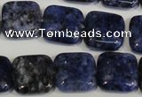 CLJ274 15.5 inches 16*16mm square dyed sesame jasper beads wholesale