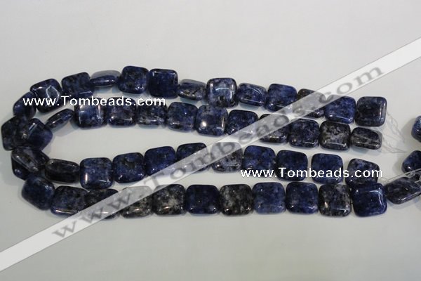CLJ274 15.5 inches 16*16mm square dyed sesame jasper beads wholesale