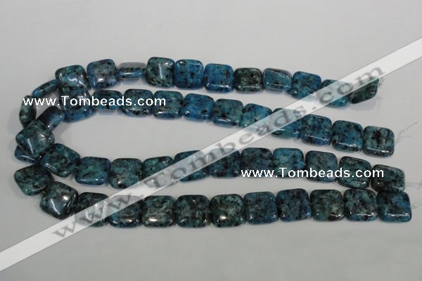 CLJ275 15.5 inches 16*16mm square dyed sesame jasper beads wholesale