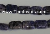 CLJ283 15.5 inches 10*14mm rectangle dyed sesame jasper beads wholesale