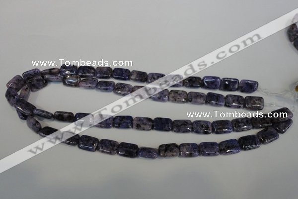 CLJ283 15.5 inches 10*14mm rectangle dyed sesame jasper beads wholesale