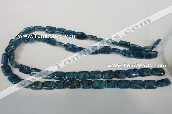 CLJ285 15.5 inches 10*14mm rectangle dyed sesame jasper beads wholesale