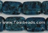 CLJ295 15.5 inches 15*20mm rectangle dyed sesame jasper beads wholesale