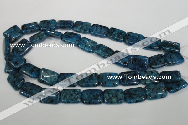 CLJ295 15.5 inches 15*20mm rectangle dyed sesame jasper beads wholesale