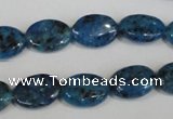 CLJ320 15.5 inches 10*14mm oval dyed sesame jasper beads wholesale