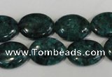 CLJ327 15.5 inches 13*18mm oval dyed sesame jasper beads wholesale