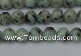 CLJ400 15.5 inches 4mm round sesame jasper beads wholesale