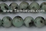 CLJ403 15.5 inches 10mm round sesame jasper beads wholesale