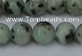 CLJ404 15.5 inches 12mm round sesame jasper beads wholesale