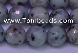 CLJ424 15.5 inches 12mm faceted round sesame jasper beads