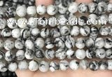 CLJ500 15.5 inches 4mm,6mm,8mm,10mm & 12mm round sesame jasper beads