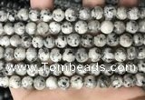 CLJ501 15.5 inches 4mm,6mm,8mm,10mm & 12mm round sesame jasper beads