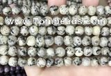 CLJ502 15.5 inches 4mm,6mm,8mm,10mm & 12mm round sesame jasper beads