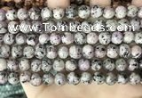 CLJ503 15.5 inches 4mm,6mm,8mm,10mm & 12mm round sesame jasper beads