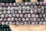 CLJ505 15.5 inches 4mm,6mm,8mm,10mm & 12mm round sesame jasper beads