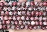 CLJ506 15.5 inches 4mm,6mm,8mm,10mm & 12mm round sesame jasper beads