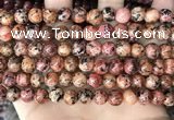 CLJ508 15.5 inches 4mm,6mm,8mm,10mm & 12mm round sesame jasper beads