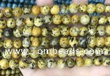 CLJ525 15.5 inches 4mm,6mm,8mm,10mm & 12mm round sesame jasper beads