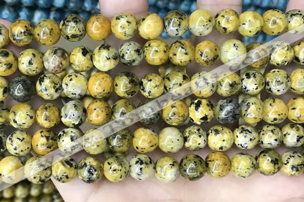 CLJ525 15.5 inches 4mm,6mm,8mm,10mm & 12mm round sesame jasper beads