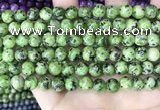 CLJ526 15.5 inches 4mm,6mm,8mm,10mm & 12mm round sesame jasper beads