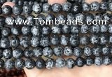 CLJ532 15.5 inches 4mm,6mm,8mm,10mm & 12mm round sesame jasper beads