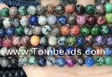 CLJ533 15.5 inches 4mm,6mm,8mm,10mm & 12mm round sesame jasper beads