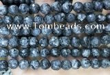 CLJ564 15.5 inches 6mm,8mm,10mm & 12mm faceted round sesame jasper beads