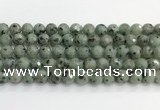 CLJ642 15.5 inches 10mm faceted round sesame jasper beads wholesale