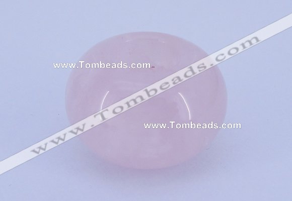 CLO01 19*30mm rondelle loose rose quartz gemstone beads wholesale