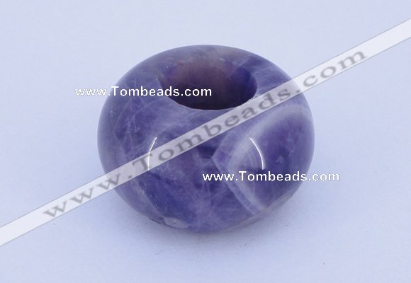 CLO04 19*30mm rondelle loose dogtooth amethyst gemstone beads wholesale