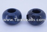 CLO17 19*30mm rondelle loose blue dumortierite gemstone beads wholesale