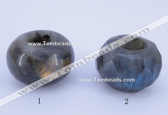 CLO19 19*30mm rondelle loose labradorite gemstone beads wholesale