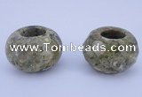 CLO23 19*30mm rondelle loose rhyolite gemstone beads wholesale