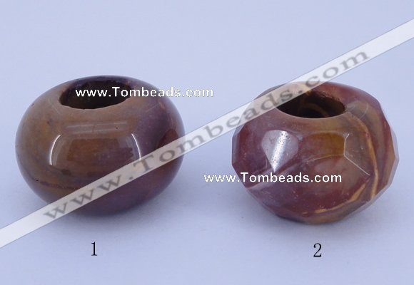 CLO26 19*30mm rondelle loose mookaite gemstone beads wholesale