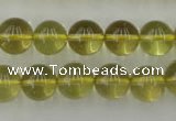 CLQ154 15.5 inches 12mm round natural lemon quartz beads wholesale