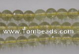 CLQ162 15.5 inches 8mm faceted round natural lemon quartz beads