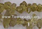 CLQ171 6*8mm – 10*16mm faceted nuggets natural lemon quartz beads