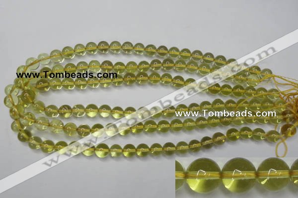 CLQ201 15.5 inches 6mm round natural lemon quartz beads wholesale