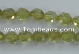 CLQ302 15.5 inches 8mm faceted nuggets lemon quartz beads