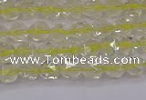 CLQ311 15.5 inches 6mm faceted nuggets lemon quartz beads