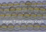 CLQ350 15 inches 4mm round natural lemon quartz beads wholesale