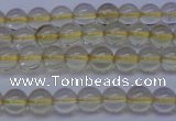 CLQ350 15 inches 4mm round natural lemon quartz beads wholesale