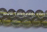 CLQ351 15 inches 6mm round natural lemon quartz beads wholesale