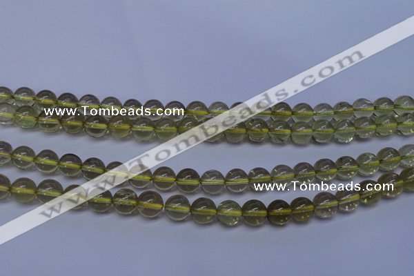 CLQ351 15 inches 6mm round natural lemon quartz beads wholesale